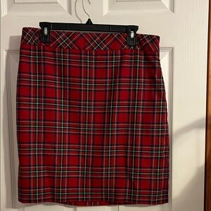 Talbots Red Plaid Women's Skirt